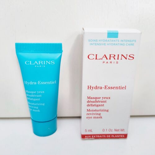 1x Clarins Hydra-Essentiel Moisturizing Reviving Eye Mask, 5ml, Travel Size BNIB - Picture 2 of 4