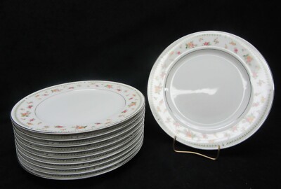 Vtg. Abingdon Fine China Japan Rose Pattern 10 1/4'' Dinner Plate(s) NM to Mint