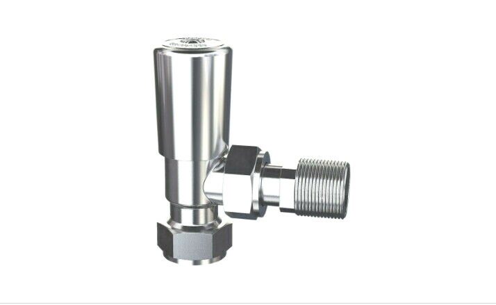 Drayton Polished Chrome 15mm Angled Lockshield 0705917