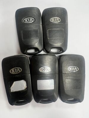 5 X ORIGINAL KIA 3 TASTEN FERNBEDIENUNG KLAPPSCHLÜSSELANHÄNGER GETESTET & FUNKTIONSFÄHIG!