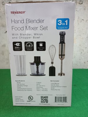 OVENTE Immersion Electric Hand Blender 300 Watt Power 2 Mix Speed with  Stainless Steel Blades, Handheld Stick Mixer Set with Egg Whisk Attachment