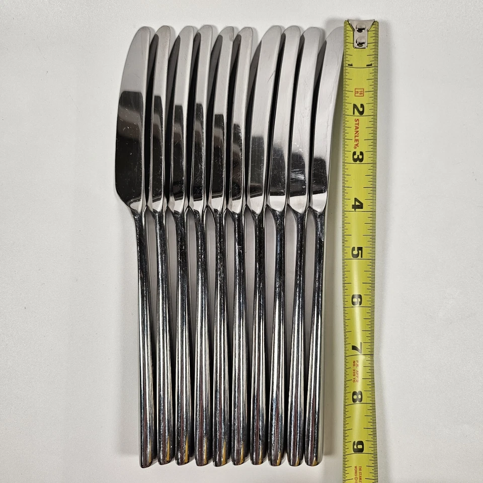 Cuchillos de cena cubiertos de acero inoxidable Lenox Kate Spade Malmo 18/10 cantidad 10 Foto 4 de 4