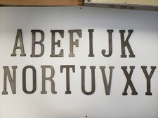 Metal Letters 4 3/8 inch long Font price per letter 
