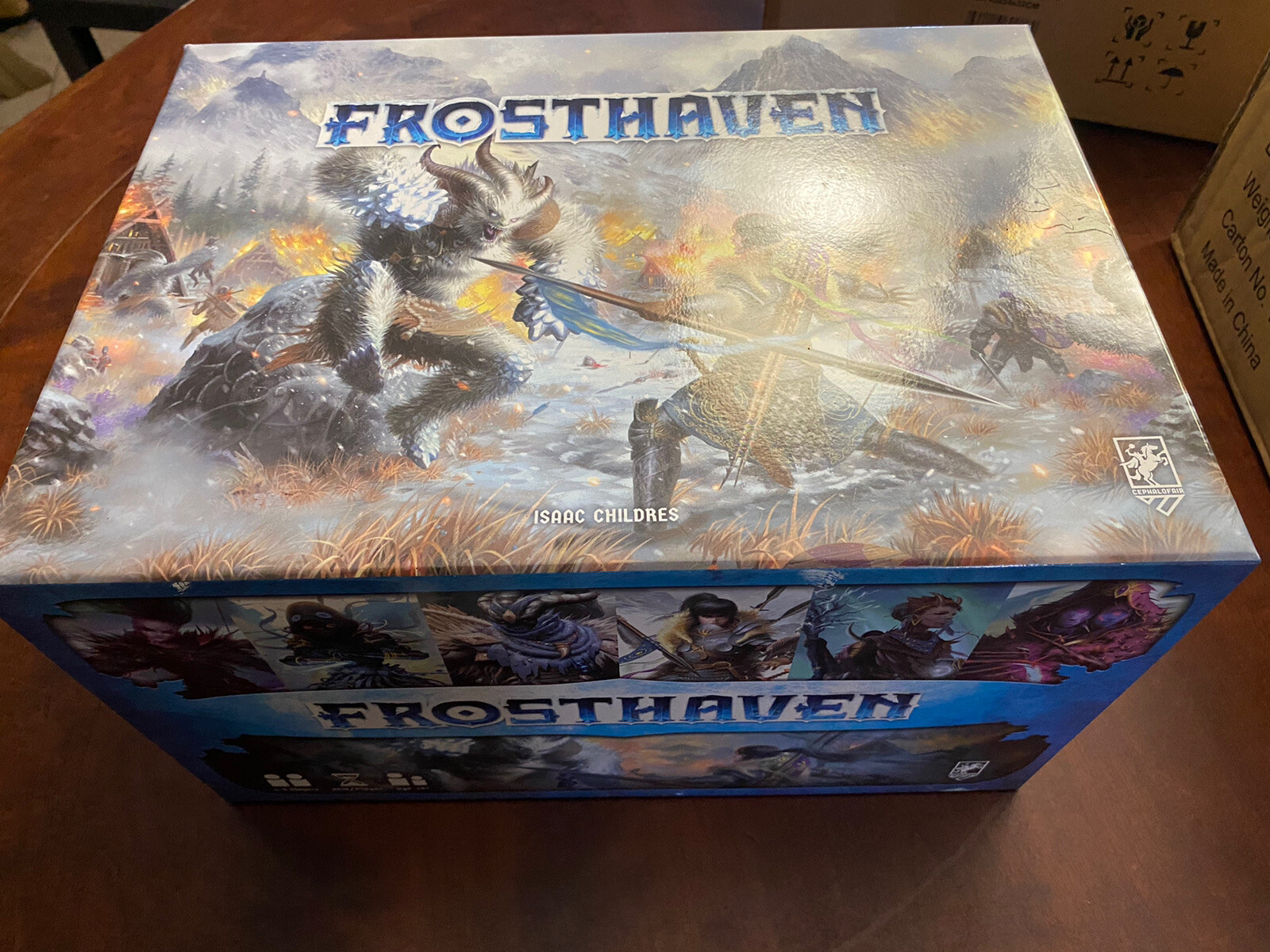 Frosthaven Board Game Unopened Ks Edition Cephalofair + Removable