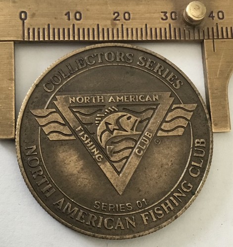 North American Fishing Club NAFC Large Mouth Bass Coin Medal - Picture 2 of 2