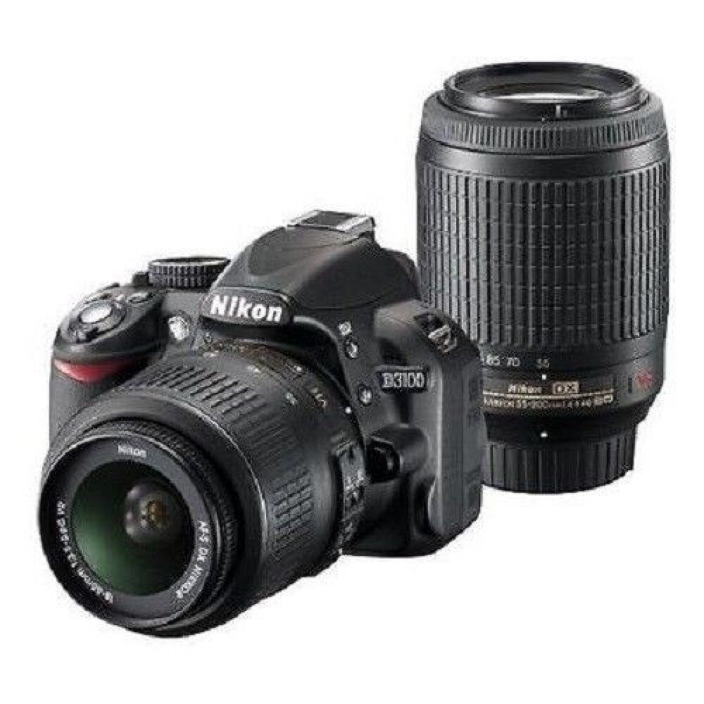 USED Nikon D3100 with 18-55mm VR 55-200mm Black Excellent USED Nikon D3100 with 18-55mm VR 55-200mm Black Excellent