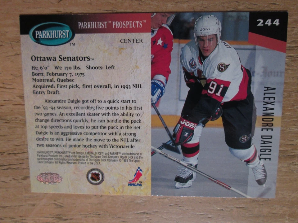 1993-94 PARKHURST, EMERALD ICE, HOCKEY, CARDS 241-540, MULTI LISTING, YOU PIC EM - Image 2 of 2