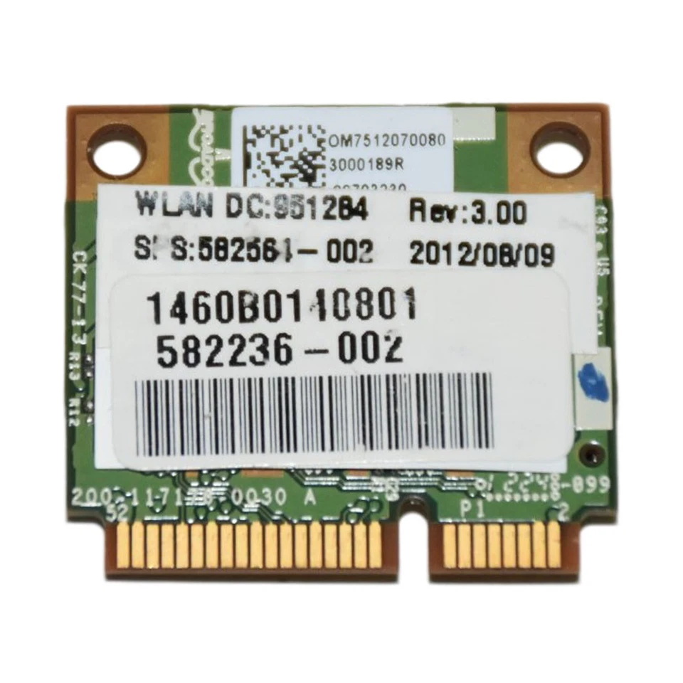 Lot x 5 HP BCM943224HMS Dual Band Wireless Half Mini PCI-e Wifi Card 582236-002 - Image 4 of 4