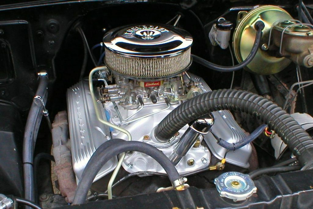 Chrome Oil Filler Tube and Cap Press In Chevy 283 327 Intake Manifold