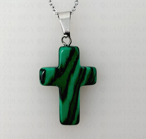 Cross Crucifix Chakra Necklace Healing Quartz Reiki Crystal 925 Sterling Silver - Picture 32 of 34