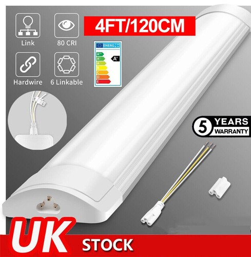 ✅4FT 6FT 8FT LED Strip Lights Batten Tube Light Office Garage Ceiling Daylights - Picture 20 of 27