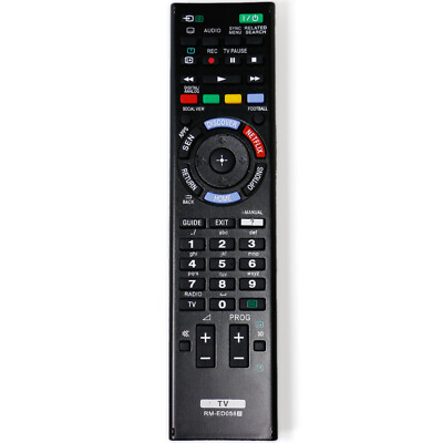 RM-ED053 Ersatzfernbedienung Für Sony LCD TV – Kompatibel Mit KDL-42W650A, 50W656A, 32W655A Uvm., IR, Batteriebetrieben