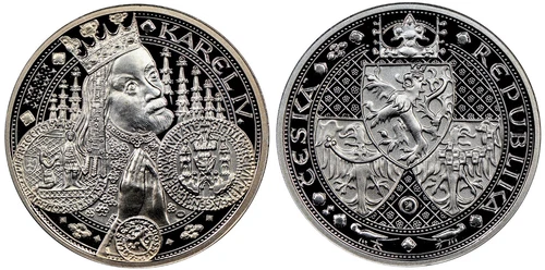 CZECHOSLOVAKIA - CZECH REP , SILVER 1 DUCAT 2015 -  NGC PF 70 UC , RARES
