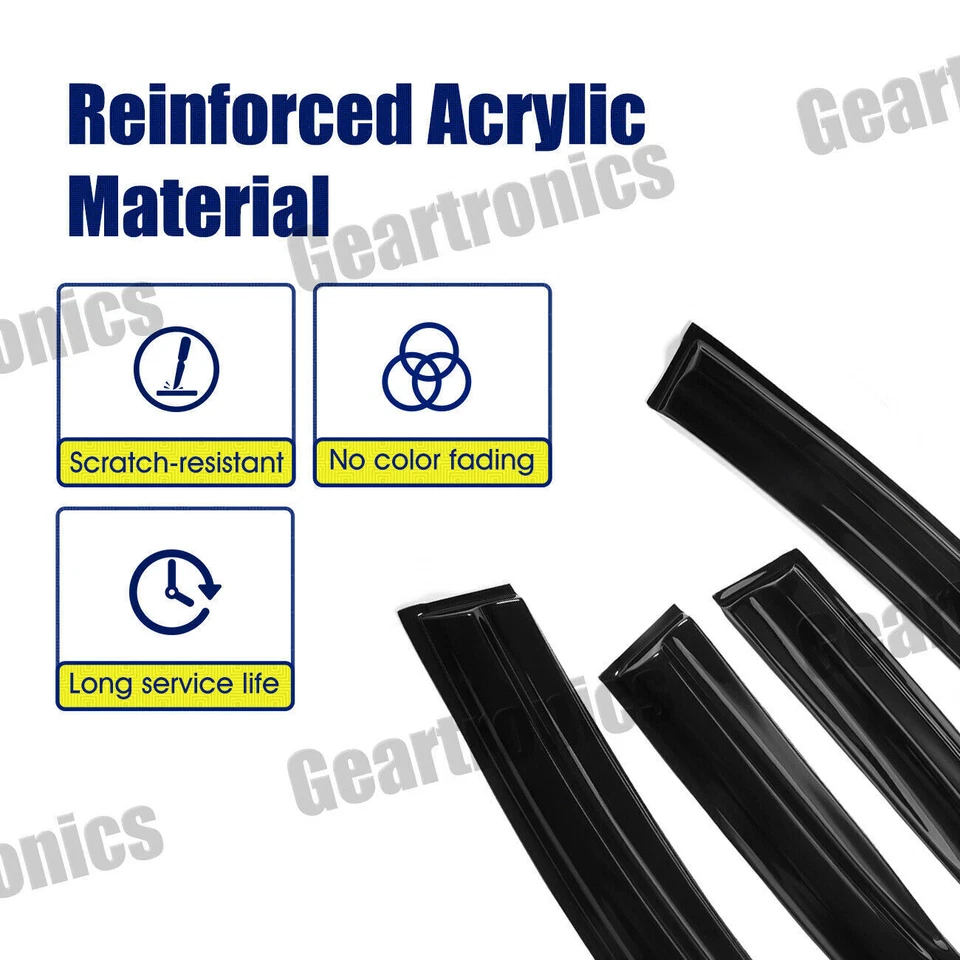 Подходит для Honda CR-V CRV 2007-2011 годов выпуска козырьки на окна вентиляционный солнцезащитный козырек защита от дождя дефлектор - Изображение 4 из 4