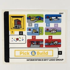 LEGO STICKER SHEET 40178 Iconic VIP Set Decals Stickers