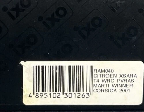 Ixo 1/43 Citroen Xsara T4 WRC #15 Ganador Tour de Córcega - RAM040 Foto 4 de 4