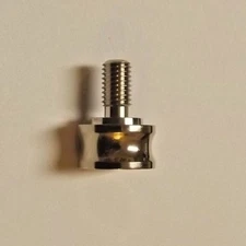 LAMP FINIAL ADAPTER BRASS NICKEL PLATED FINISH 1/8F TO 1/4-27M NEW 20970NJB