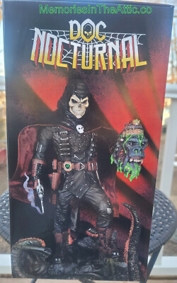 Mezco Rumble Society Static-6 Doc Nocturnal Statue Skull Infernal Beast Head Gun