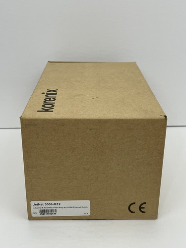 Korenix Jetnet 3006-M12 6-Port Redundant Ring M12/IP68 Ethernet Switch ~NEW~ - Picture 2 of 3