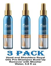 Head and Shoulders Royal Oils Pre-Shampoo Build Up Remover ( 3 PACK)