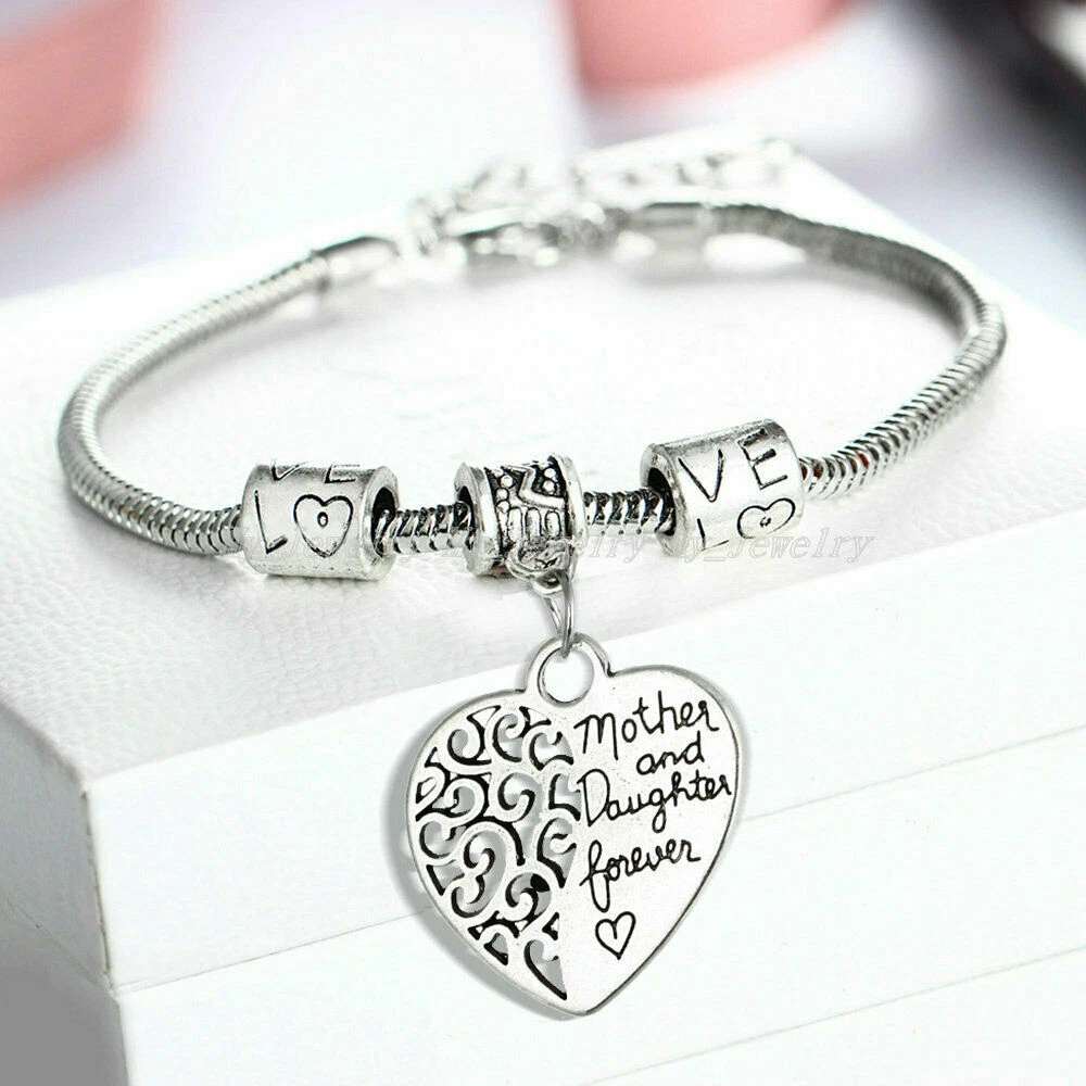The love between a mother and daughter is forever bracelet clearance