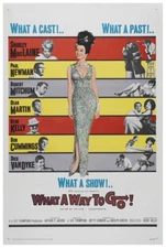 What a Way to Go! 1964 - Robert Mitchum - Vintage Classic Movie Poster