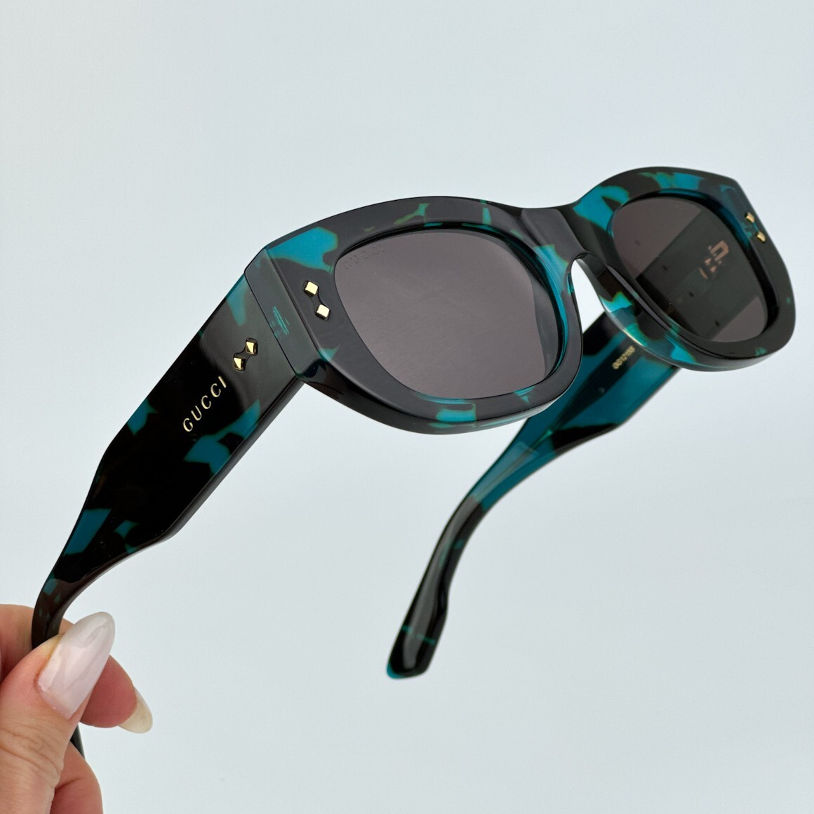 NEW Gucci GG1215S 001 Havana Grey Rectangle Unisex Sunglasses GG 1215S Gucci Men AUTHENTIC Sunglasses Havana Grey Rectangle GG1215S  main image 3