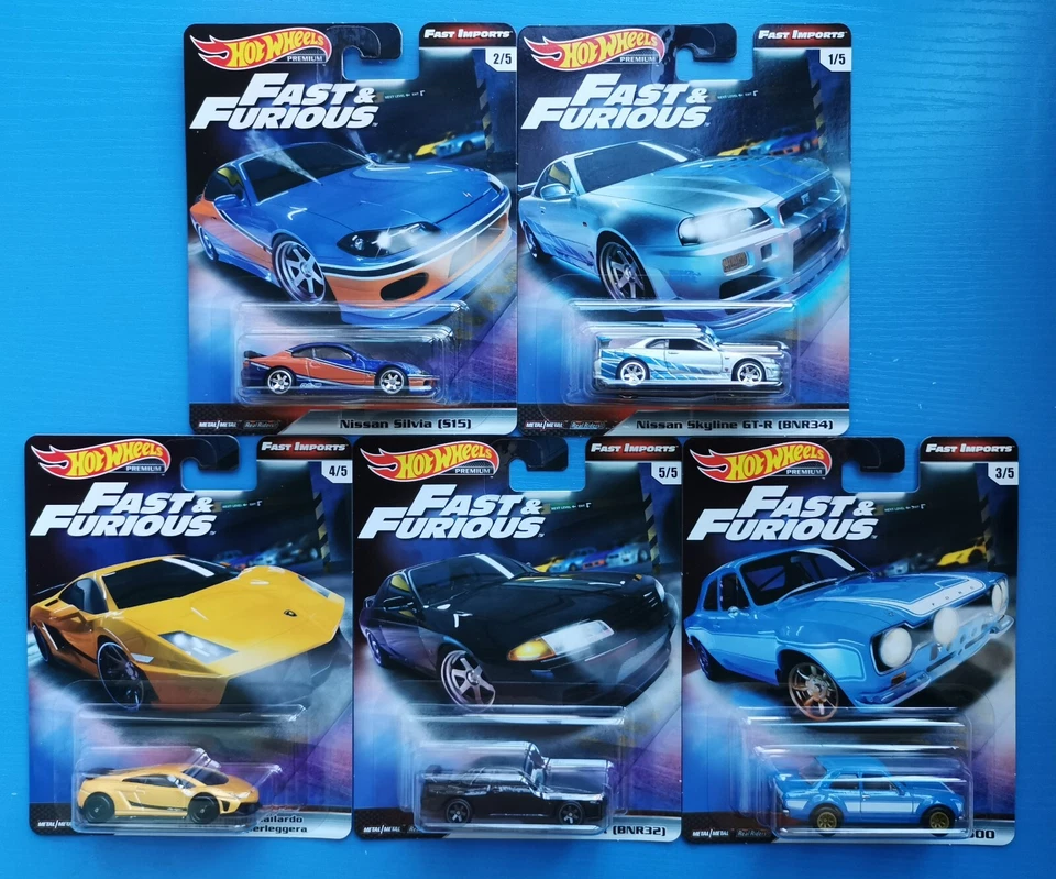 HOT WHEELS PREMIUM - FAST & FURIOUS - SKYLINE, BMW, SUPRA, LAMBORGHINI, FORD.... - Image 2 of 4