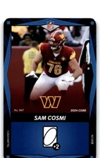 2024 UNO ELITE BLUE SAM COSMI WASHINGTON COMMANDERS