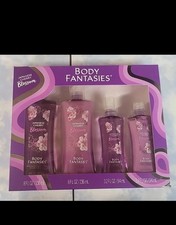 Body Fantasies Japanese Cherry Blossom 4 Pc Fragrance Bodywash Lotion Gift Set