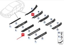 BMW 5er Gran Turismo F07 Einstiegsleiste vorne links 51477337013 NEU ORIGINAL
