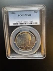 1964 Silver Kennedy Half Dollar PCGS MS64