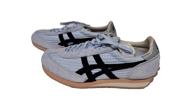 Onitsuka Tiger from Japan Skyblue/ Black tweed  whimsigoth girlcore sz 7 sneaker