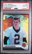 Evan McPherson ~ 2021 Panini Mosaic Rookie Honeycomb SSP #361 Rookie RC ~ PSA 10