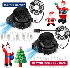 2-Pack Inflatable Fan Replacement, 1.5A Air Fan Blower with 2.0A Adapter and 5 L