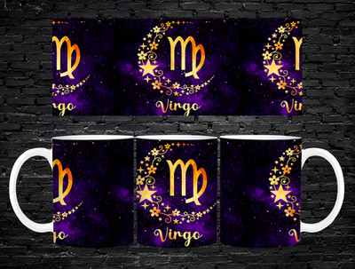 Personalisierte Jungfrau Sternzeichen Tasse 11oz | Sternzeichen Geschenk | Astrologie Kaffeetasse