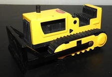 Vintage 1970's 4" TONKA Pressed Steel Bulldozer Yellow & Black Complete CLEAN!