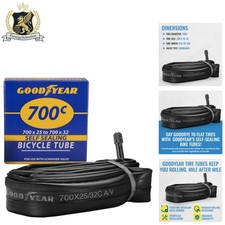 700c Bicycle Tube - Butyl Rubber for Mountain Bikes, Schrader Valve