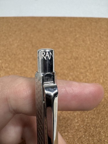 Vintage Caran D'Ache Silver Tone Ballpoint Pen - Picture 9 of 18
