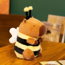 Bee Capybara 9 Inch Stuffed Animal Plush Toys Kids Dolls Toddler Gifts