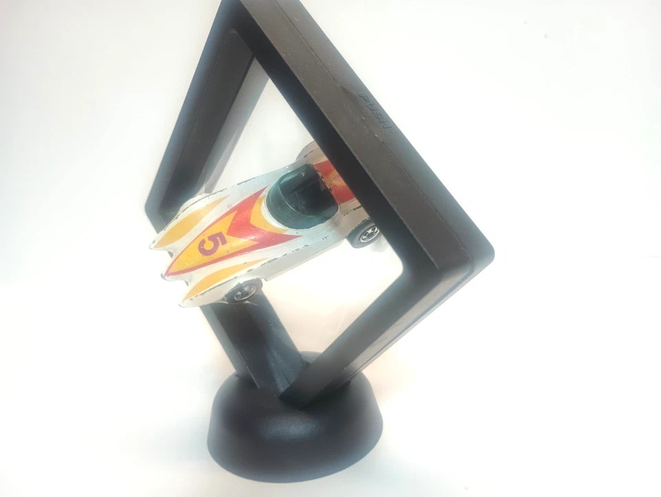 Raro Hot Wheels Redlines 1976 blanco segundo viento en muy buena condición en vitrina 3D Foto 2 de 4