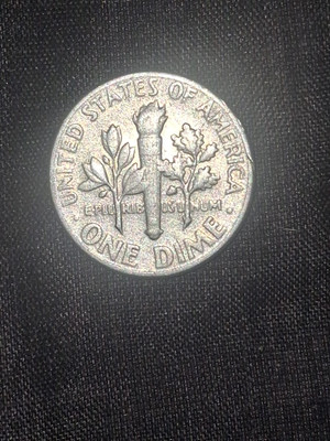 66 No Mint Dime Arror Coin, In and We, Double Struck, No Mint And Of Cent Strike