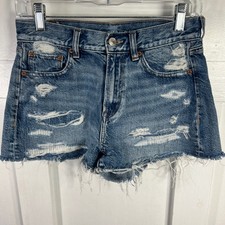 American Eagle Outfitters Distressed Denim Cutoff Jean Shorts Blue Size 2