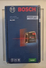 BOSCH GLL30S 30ft Cross Line Laser Level Self Leveling Mounting Device W/Pouch