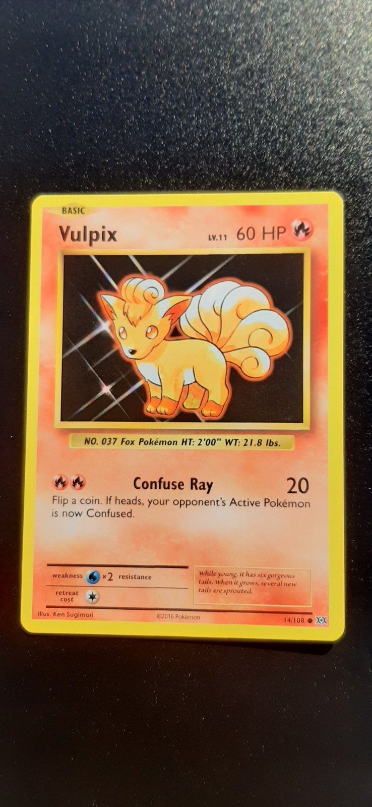 Vulpix 14/108 Evolutions Common Regular Pokemon Card TCG Trading Card Game