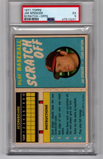 1971 Topps Scratch-Offs Jim Spencer - PSA 5 EX - Angels