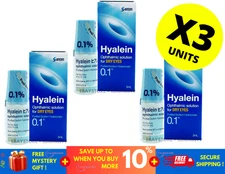 3 X 5ml Japan Santen Hialid 0.1% Sodium Hyaluronate Ophthalmic Solution Eye Drop