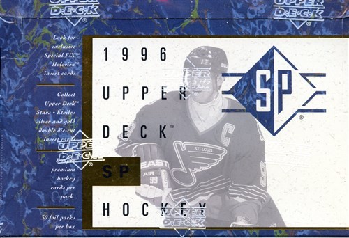 1995/96 UPPER DECK SP SEALED HOCKEY BOX 30 PACKS, 8 CARDS PER PACK (LESEN) - Bild 1 von 1