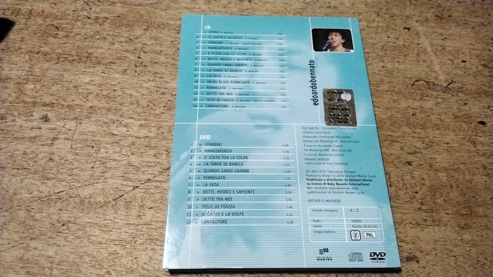 DVD I Concerti Live RTS Edoardo Bennato 11 aprile 1979 con CD - - Immagine 3 di 3