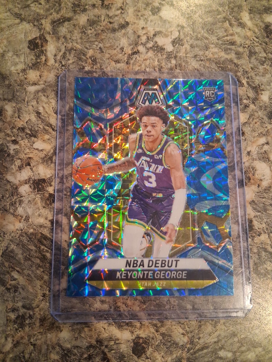 2023-24 Panini Mosaic NBA Debut Keyonte George#251 Reactive Blue Mosaic Prizm RC